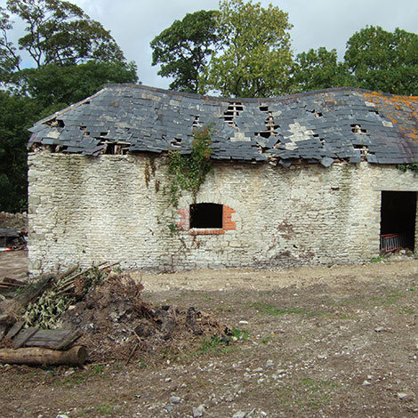 Barn before reconstruction